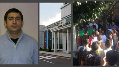 Rövşən Lənkəranskinin cənazəsi Lənkərana gətirilir